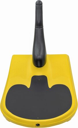 Дитяча пластикова шапка на зиму жовта