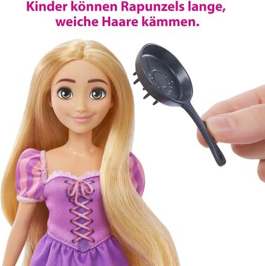 Рапунцель і Максимус - лялька і кінь зі знімним сідлом і віжками, включаючи фігурку Паскаля і щітку-сковороду для зачіски, HLW23 R