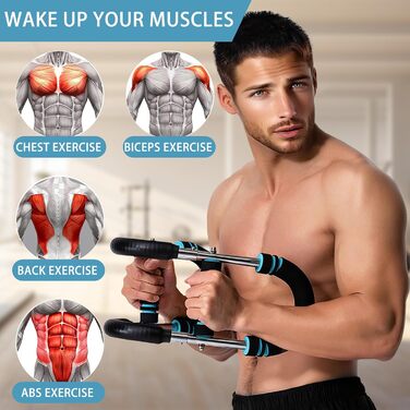 Тренажер для рук Twister Arm, регульоване обладнання для тренування грудей, знімний тренажер для силових тренувань рук, портативний пружинний тренажер для домашнього фітнесу для початківців та професійних спортсменів, 35-45 кг