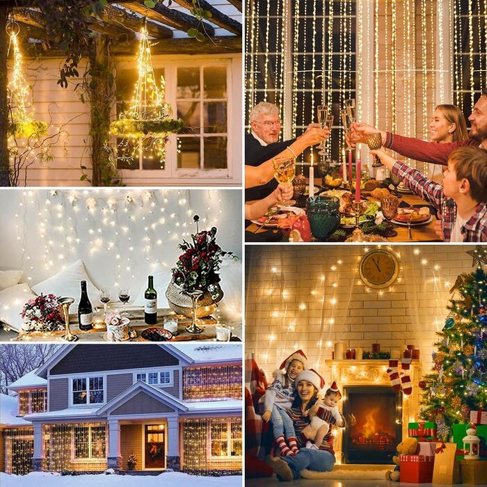 Гірлянда 8 режимів світлодіодних гірлянд-завіс WEARXI