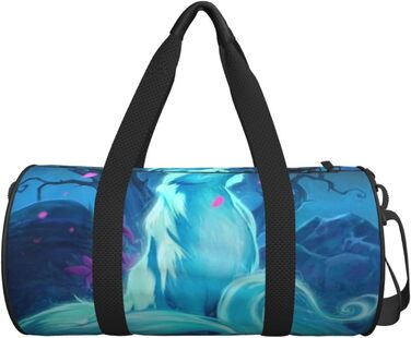 Тропічний пляж, пальми, захід сонця, кругла форма, велика місткість, дорожня сумка, легка та міцна, подарунок для піших прогулянок, відпустки, ділових поїздок та іншого, Magic Blue Fox, універсальний розмір