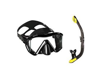 Набір масок для підводного плавання Mares i3 Ergo Dry (чорний/чорно-жовтий)