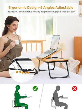 Письмовий столик на колінах (коричневий)