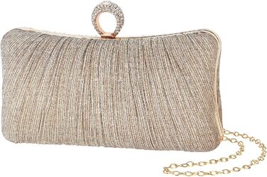 Золотий клатч жіночий елегантна сумочка на ланцюжку для вечірок, весіль та особливих подій