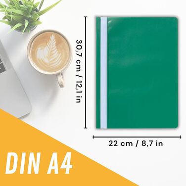 Папок-застібок (PP) DIN A4, 5 кольорів, пластик, що переробляється, зроблено в Німеччині - стійкі до документів та без кислот - 1 комплект (1 x 20 шт.), 20