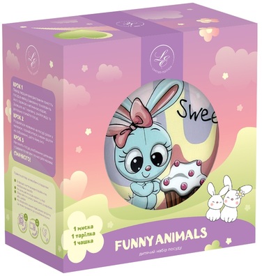 Дитячий набір LIMITED EDITION SWEET BUNNY, 3 предмета (6400433)