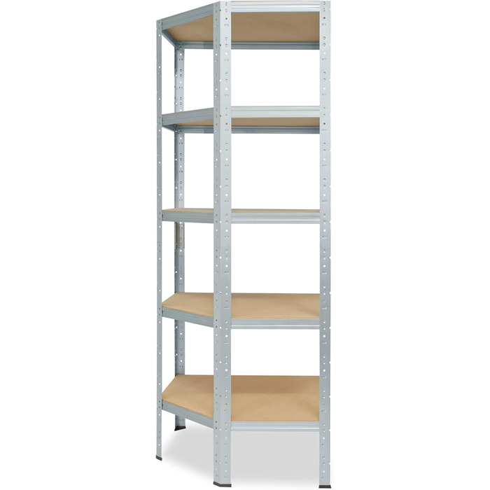 Кутова полиця Посилена оцинкована/металева полиця Настільна полиця 5 полиць кожна, вантажопідйомність 175 кг/Кутова полиця Посилена полиця Кутова полиця, 180x60x30