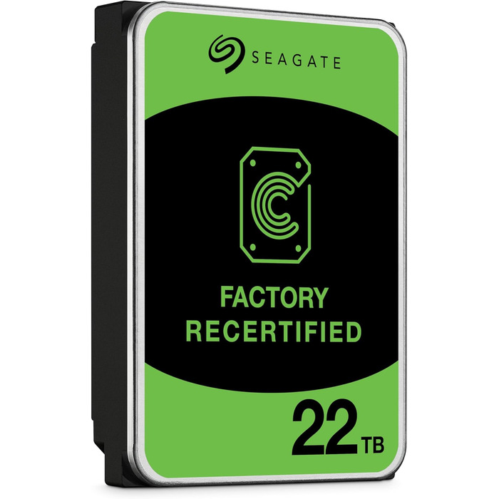 Внутрішній жорсткий диск Seagate Exos X22 22 ТБ відновлений заводським способом 3,5 дюйма SATA 6 Гбіт/с 512 МБ, ST22000NM000C (відновлений)