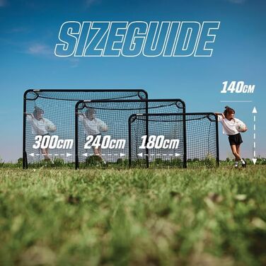 Футбольні ворота BERG SportsGoal для саду та тренувань Міцні металеві ворота Всепогодні футбольні ворота для дітей та дорослих Легко збираються Ідеально підходять для футбольних тренувань M (240x160)