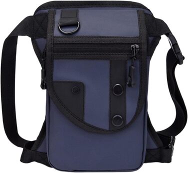 Поясна сумка Fenteer, сумка для відпочинку, регульована сумка, водонепроникна сумка для ніг, сумка для риболовлі для подорожей на природі, для дорослих, синя