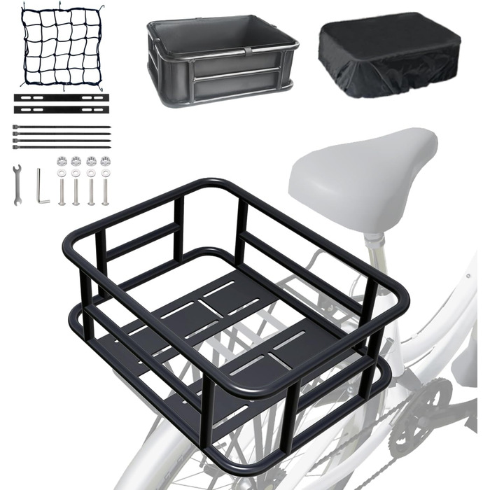 Задній велосипедний кошик HopesEager Pro, металевий