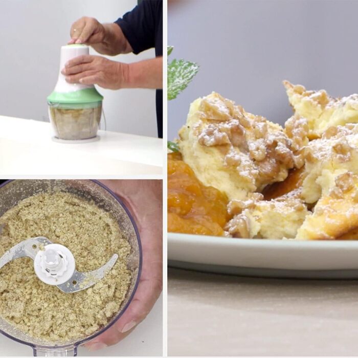 Компактний мультиподрібнювач 6-в-1 Ємність 360 мл і 1000 мл Нарізає, змішує, подрібнює, натирає, збиває та перемішує 300 Вт 2 пластикові контейнери з кришкою 300 Вт