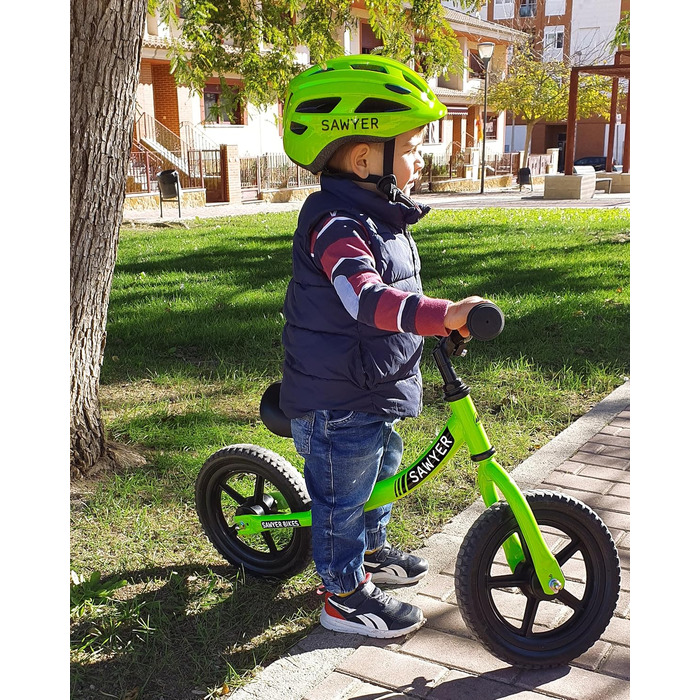 Надлегкий велосипед-балансир - для дітей 2, 3, 4 і 5 років, зелений