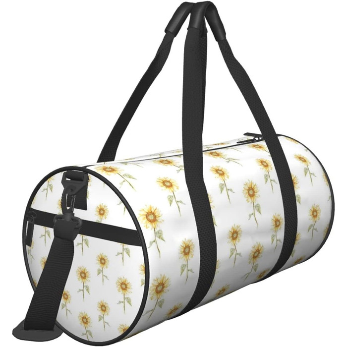 Дорожня сумка-мішок з соняшниками, розписана вручну, з квітковим візерунком. Універсальна спортивна сумка для чоловіків та жінок.