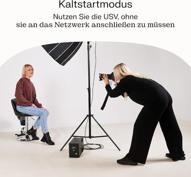 ДБЖ Greencell 1000VA 700W PowerProof з РК-дисплеєм ДБЖ чистої синусоїди, надійний захист живлення, захист від перенапруги, аварійне джерело живлення для побутової техніки, USB/RJ45, 4 шт. Schuko