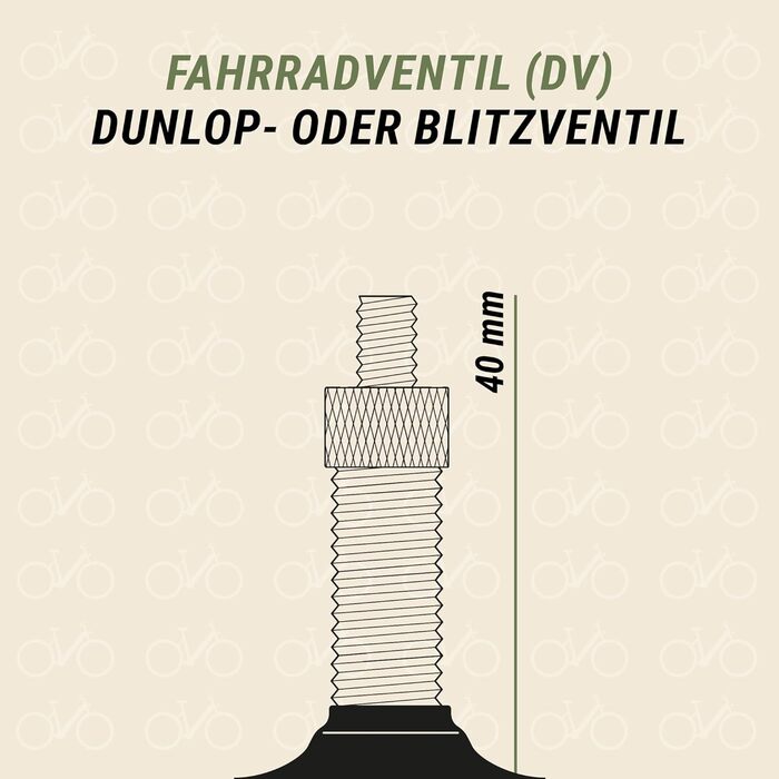 Камери для велосипедних коліс Prophete, 28 (47-622), 1.75, з ніпелем Dunlop, 2 шт. в упаковці, чорні