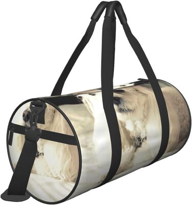 Спортивна дорожня сумка Французький пудель, унісекс, велика спортивна сумка-мішок