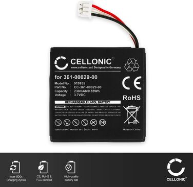 Батарейка для гарнітури, сумісна з Logitech H800 (230 мАг, 3,7 В) 2 шт. Замінна батарейка 533-000067, AHB472625PST, L/N 1109, L/N 1110 2 шт. 230 мАг