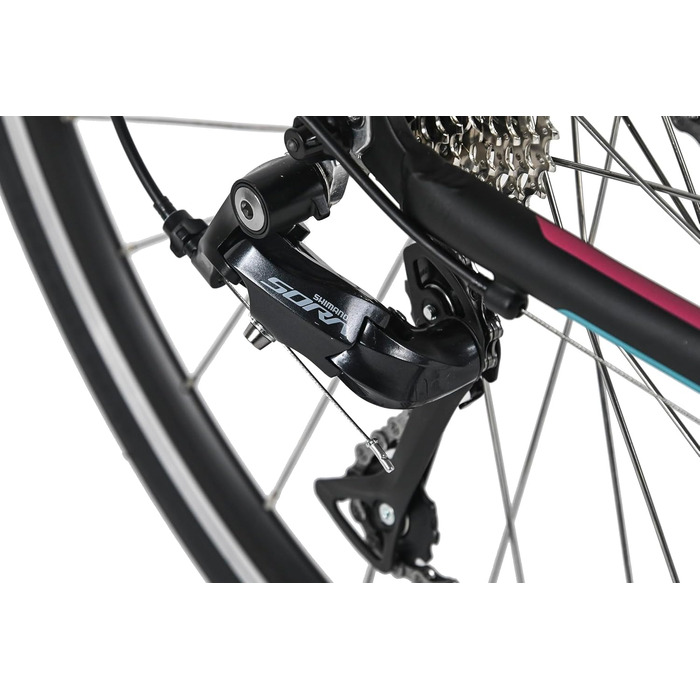 Велосипед WYLD Racing 28&39&39 Whirlwind 200 чорно-фіолетовий 18 передач 60 см