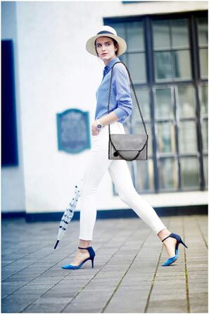 Жіноча сумка-месенджер MZBoutiques з ланцюжком, повсякденна, зі штучної шкіри (Золота)