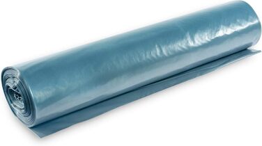 Сині сміттєві пакети з переробленої сировини міцні, міцні, об&39ємом 120 л, тип 100, згорнуті в рулон, 150 шт.