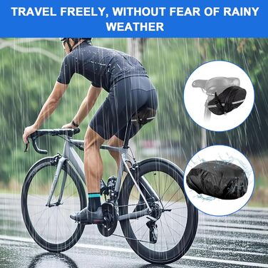 Набір велосипедних інструментів, мультиінструмент 16-в-1 з водонепроникною кришкою, міні-насос, 12 гумових накладок з клейким покриттям, практичне місце для зберігання