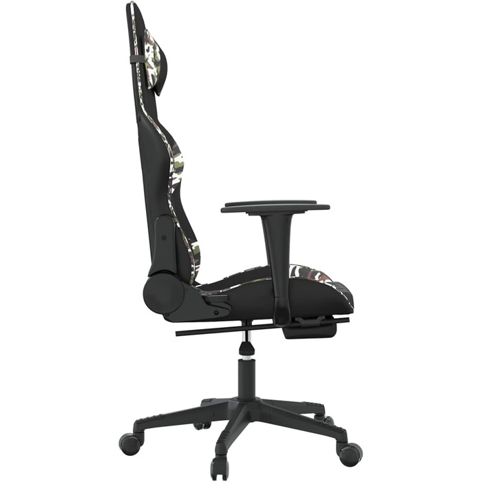 Ігрове крісло з підставкою для ніг, крісло для ПК, ігрове крісло, крісло для геймерів, крісла для домашнього офісу, крісла для ігор, крісло для PlayStation, комп&39ютерне крісло, чорна та камуфляжна штучна шкіра