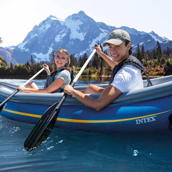 Надувний каяк Wyoming C2, 2-місний, синій, 307 x 89 x 53 см, 68389NP