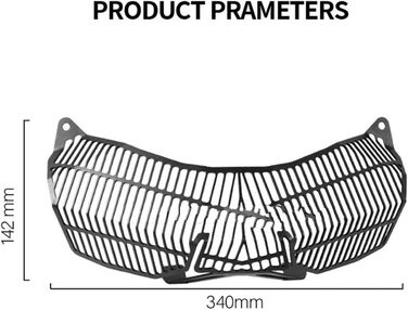 Захисні аксесуари для мотоцикла Захисна плівка головного світла мотоцикла Захисна кришка Захисна решітка для Tiger 1200 GT Pro Explorer Rally 2022 - решітка фар для мотоцикла