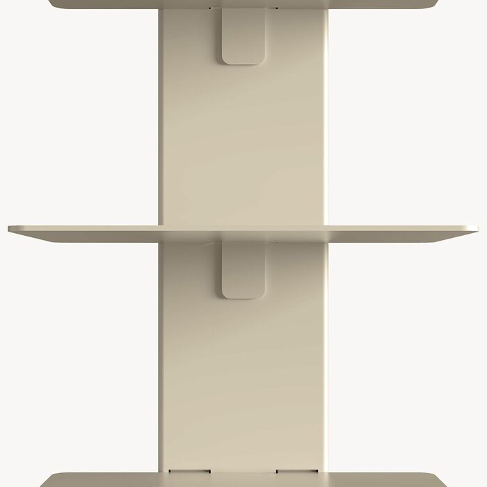 Полиця для CD/DVD у вузькій драбині з 10 полицями, книжкова полиця для вітальні, спальні, офісу, 150 x 39 x 39 см, колір верблюжий