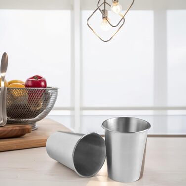 Штабельовані чашки з нержавіючої сталі, 350 мл, термостаканчики для кави, пива, чаю, кемпінгу, пікніків та вечірок, 10 шт.