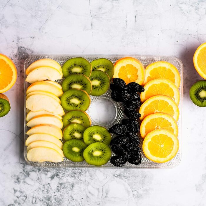 Дегідратор з нержавіючої сталі Wessper цифровий з таймером до 99 годин і регулятором температури від 35-70 за Цельсієм, 5 поверхів, без бісфенолу А, дегідратор дегідратор Дегідратор кутова сушарка для фруктів дегідратор з таймером