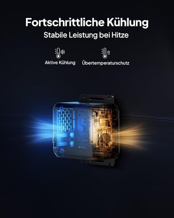 Зарядний пристрій BLUETTI Charger 1 потужністю 560 Вт для генератора змінного струму, зарядний пристрій постійного струму для портативних електростанцій, у 6 разів швидший, ніж зарядні пристрої від прикурювача, сумісний з 95 сонячних генераторів, ідеально