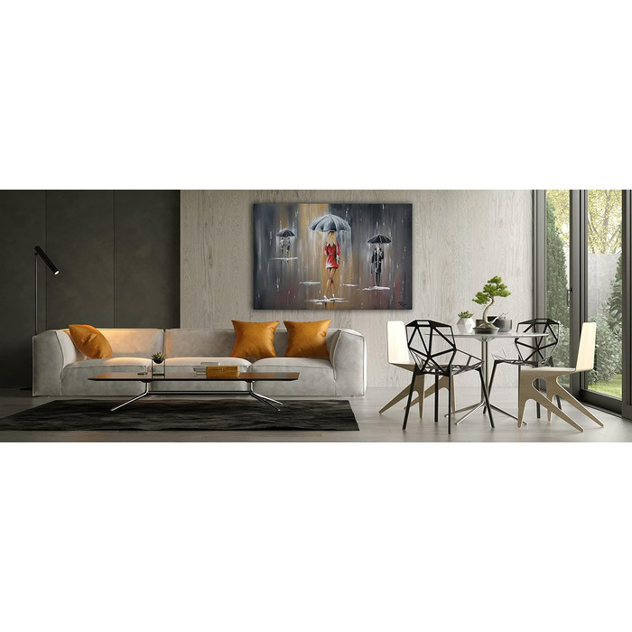 Моніка Мірафьорі I 100 РУЧНИЙ РОЗПИС I Картина Йде дощ 120х80см Картина Ручний розпис Акриловий живопис Дуже великий акриловий жив