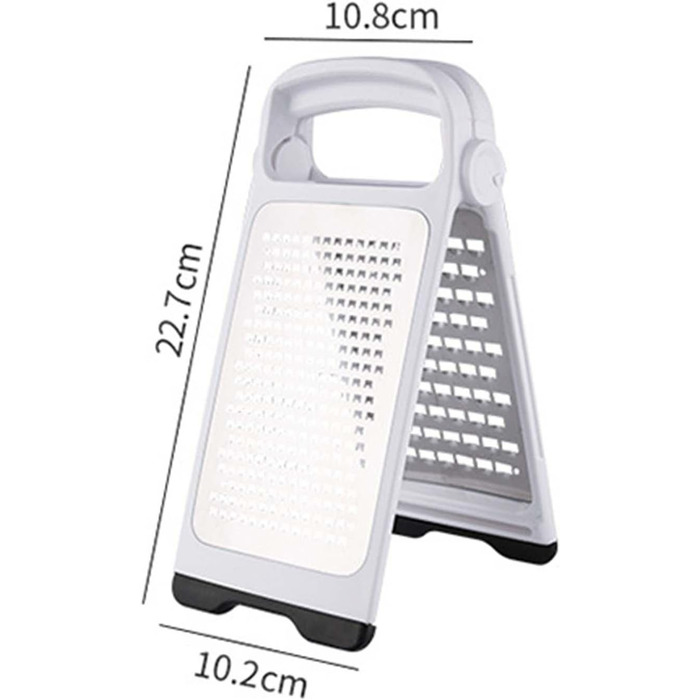 Терка з нержавіючої сталі Duiaynke, легко чиститься, нековзна ручка, конструкція отвору для підвішування, кухонні інструменти, складна двостороння терка