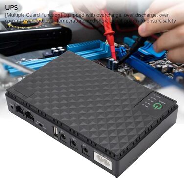 Джерело безперебійного живлення (UPS) 10400mAh, портативне, високої ємності з кількома вихідними роз'ємами для роутера/модему (EU-штекер, 85-265V)