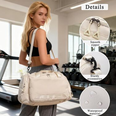 Спортивна сумка для жінок та чоловіків, дорожня сумка, спортивна сумка SUNYBLIS 40 л з відділенням для взуття, відділенням для вологи, водонепроникний спортивний рюкзак, тренувальна сумка з рюкзаком, сумка для вихідних, ручна поклажа, дорожня спортивна су