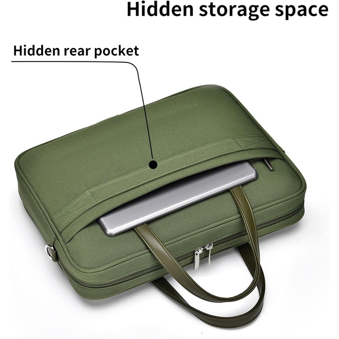 Чохол для ноутбука з плечовим ременем для ноутбуків діагоналлю 40,6 см (16 дюймів), містка ділова сумка для подорожей та поїздок н