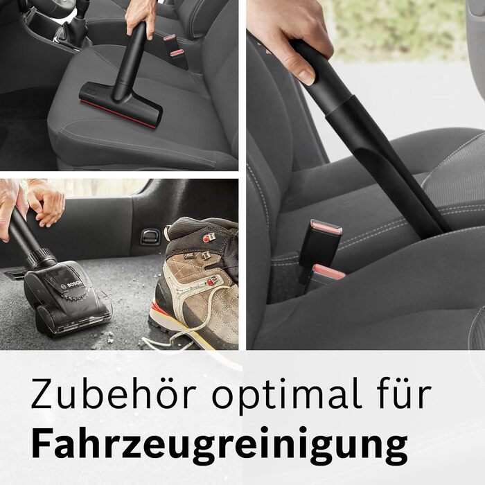 Безмішковий пилосос Bosch серії 4 BGS21CAR, гігієнічний фільтр, 10-річна гарантія на двигун, XXL насадка для оббивки, XXL насадка