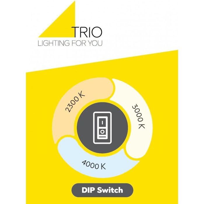 Стельовий LED-світильник Trio Leuchten Darvin 649110131, матовий білий метал, 34 Вт, регульована колірна температура, Switch Dimmer