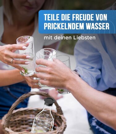 Скляна пляшка преміум-класу для Sodastream Crystal 2.0-0.8 л пляшка для заміни скляних пляшок Посудомийна машина безпечна для виробника газованої води Streaming Soda Maker (2)