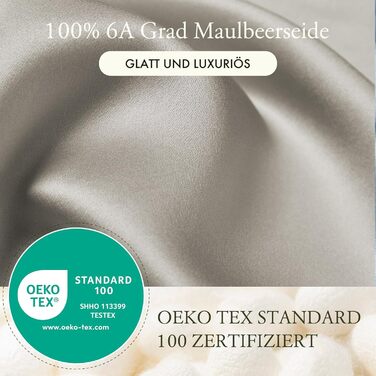 Комплект постільної білизни LilySilk 3 шт. підковдра 200 х 200 см і 2 наволочки 80 х 80 см, 19 momme, шовковий комплект постільної