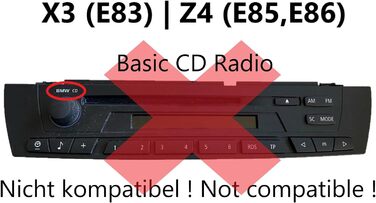 Музичний адаптер Bluetooth, сумісний для BMW E36 і Z3 з радіо C43 CD43 BE2450 BE2455 (перемикання 36)