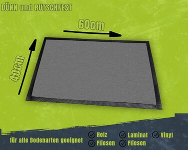 Кумедний килимок OM3 з написом Ласкаво просимо було б перебільшенням, але гаразд. - нековзний та миється - 60x40 см