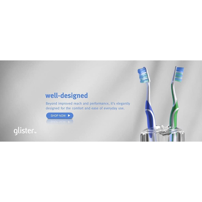 Високоякісна зубна щітка GLISTER - 4 шт. и - Amway - (артикул 100957)