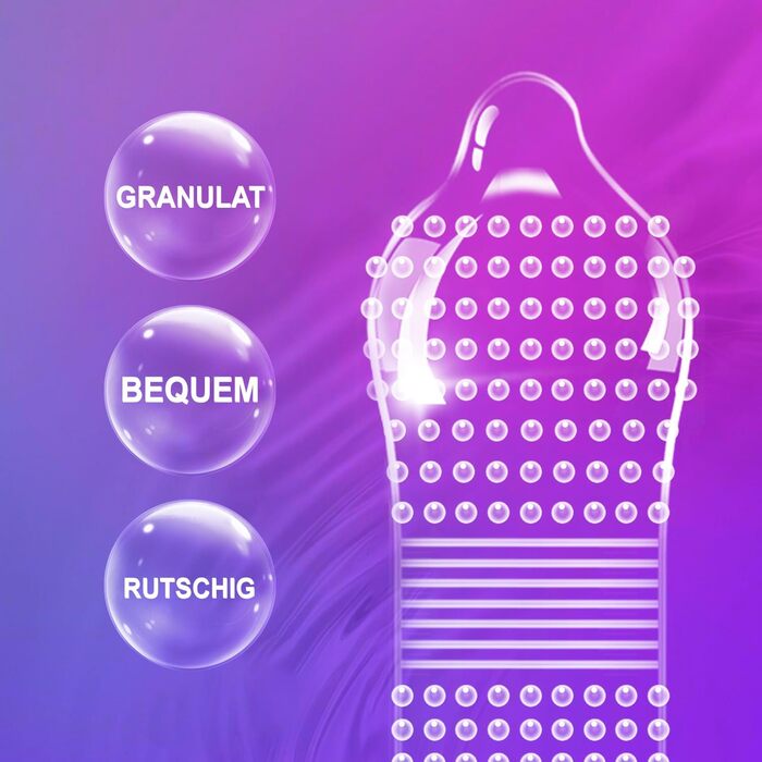 Презервативи JIAOYUE з рельєфними точками, 8 шт