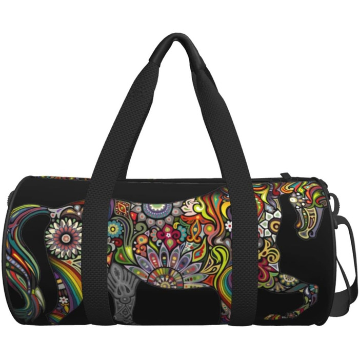 Дорожня сумка з квітковим візерунком, етнічний стиль, спортивна сумка для чоловіків та жінок, сумка-мішок, спортивна сумка