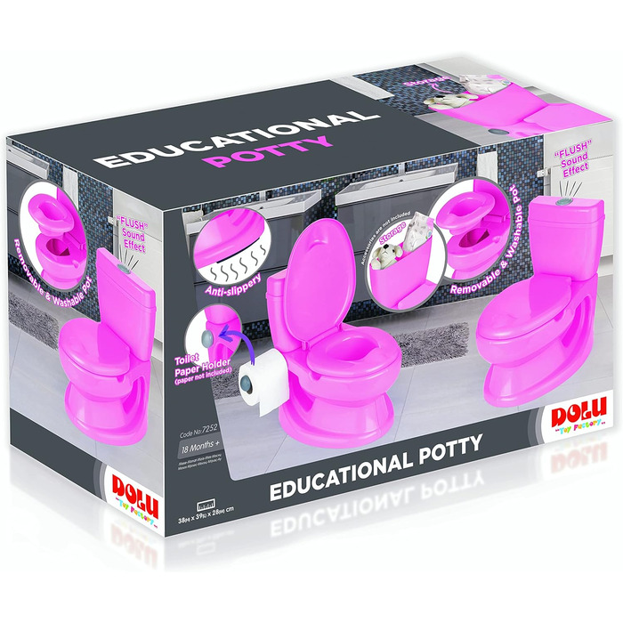 Перший туалет для малюків - рожевий