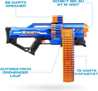 Бластер XShot Insanity з комплектом із 138 дротиків