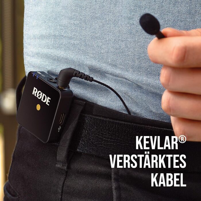 �DE Lavalier GO - професійний мікрофон на петлиці/затискний мікрофон для мовлення, кіновиробництва, створення контенту, запису гол